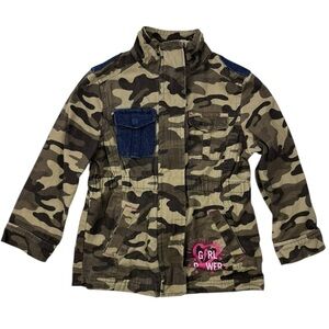Jessica Simpson Kids Camouflage Utility Jean Jacket with Denim Pocket